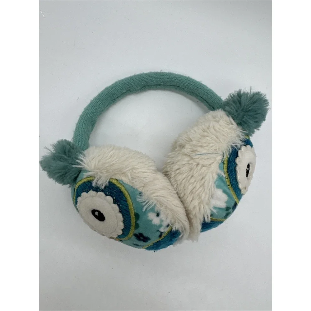 Plush Floral Owl Adjustable Warm Earmuffs Ear‎ Muffs